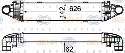 8ML 376 777-114 HELLA Интеркулер