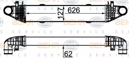 8ML 376 777-124 HELLA Интеркулер