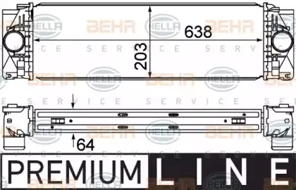 8ML 376 777-401 HELLA Интеркулер