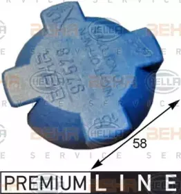 8MY 376 780-591 HELLA Крышка, резервуар охлаждающей жидкости