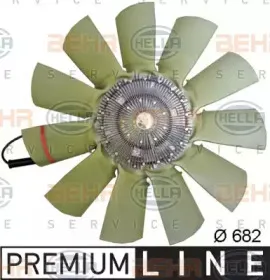 8MV 376 791-631 HELLA Вентилятор, охлаждение двигателя