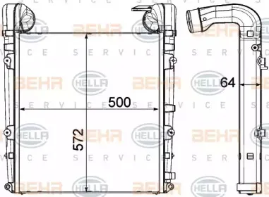 8ML 376 908-071 HELLA Интеркулер