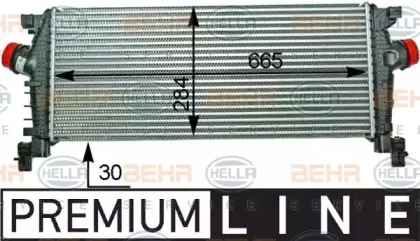 8ML 376 910-211 HELLA Интеркулер