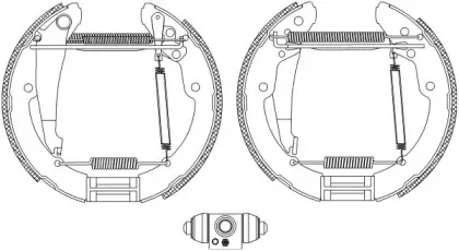 8DB 355 005-251 HELLA Комплект тормозных колодок