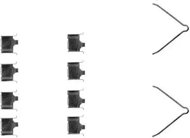 8DZ 355 202-451 HELLA Комплектующие, колодки дискового тормоза