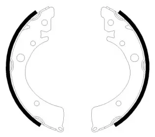 8DB 355 001-651 HELLA Комплект тормозных колодок