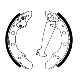 8DB 355 001-341 HELLA Комплект тормозных колодок