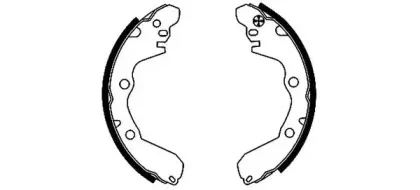 8DB 355 001-521 HELLA Комплект тормозных колодок