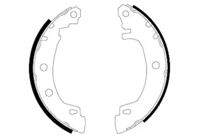 8DB 355 001-891 HELLA Комплект тормозных колодок