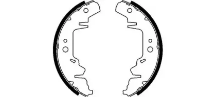 8DB 355 001-711 HELLA Комплект тормозных колодок