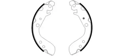 8DB 355 002-651 HELLA Комплект тормозных колодок