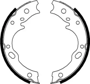 8DA 355 050-941 HELLA Комплект тормозных колодок, стояночная тормозная система