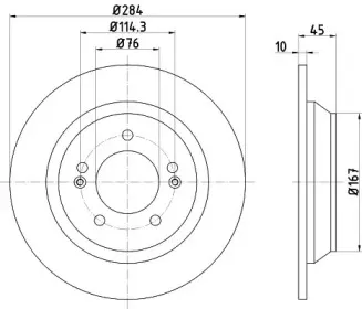 8DD 355 120-471 HELLA Тормозной диск