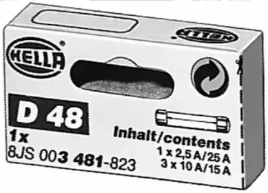8JS 003 481-823 HELLA Комплект предохранителей