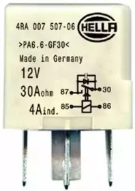 4RA 007 507-061 HELLA Реле, кондиционер