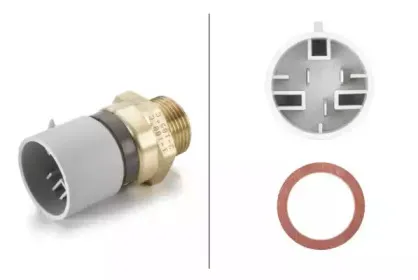 6ZT 007 837-081 HELLA Термовыключатель, вентилятор радиатора