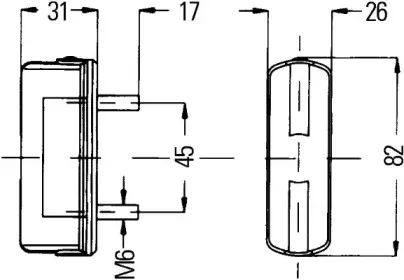 2KA 997 011-021 HELLA Фонарь освещения номерного знака