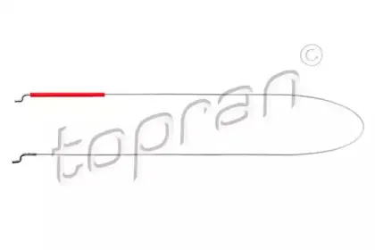 102 923 TOPRAN Трос, регулировка спинки сидения