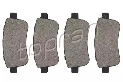 701 675 TOPRAN Комплект тормозных колодок, дисковый тормоз