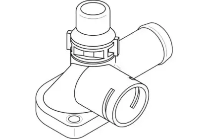 108 195 TOPRAN Фланец охлаждающей жидкости