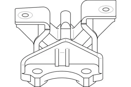 207 763 TOPRAN Подвеска, двигатель