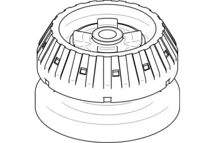 401 233 TOPRAN Опора стойки амортизатора