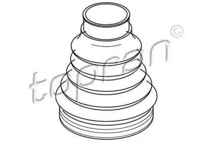 111 767 TOPRAN Пыльник, приводной вал