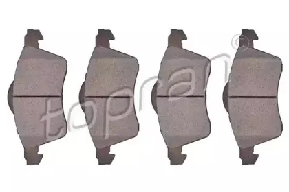 109 462 TOPRAN Комплект тормозных колодок, дисковый тормоз