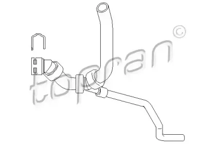 111 976 TOPRAN Шланг радиатора