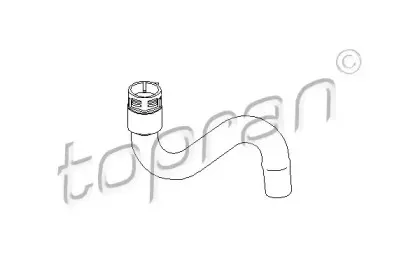 110 161 TOPRAN Шланг радиатора