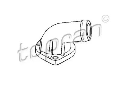 107 305 TOPRAN Фланец охлаждающей жидкости