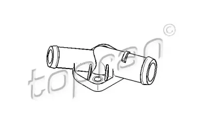 107 309 TOPRAN Фланец охлаждающей жидкости