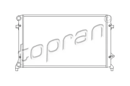 112 223 TOPRAN Радиатор, охлаждение двигателя