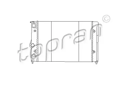 102 572 TOPRAN Радиатор, охлаждение двигателя
