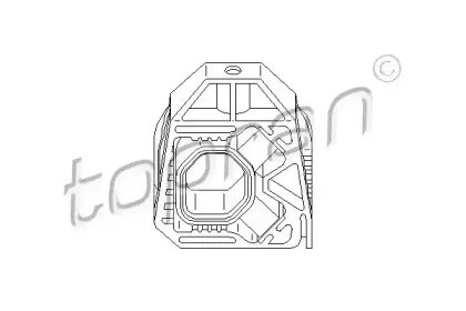 112 410 TOPRAN Подвеска, радиатор