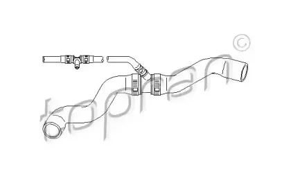 111 804 TOPRAN Шланг радиатора