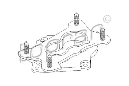 100 961 TOPRAN Фланец, карбюратор