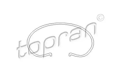 101 042 TOPRAN Бортовое кольцо, диск сцепления