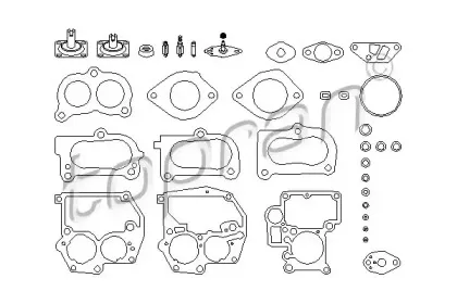 100851 TOPRAN Ремкомплект, карбюратор
