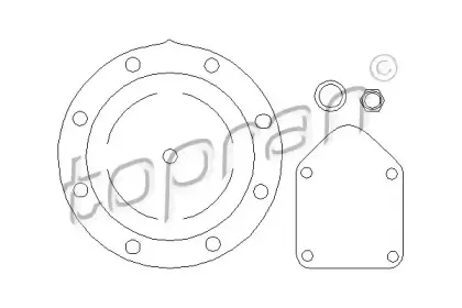 101 494 TOPRAN Мембрана, вакуумный насос