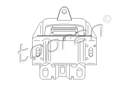 110 388 TOPRAN Подвеска, ступенчатая коробка передач