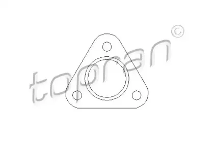 107 207 TOPRAN Прокладка, труба выхлопного газа