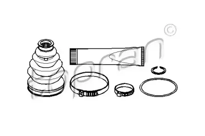 111 663 TOPRAN Комплект пылника, приводной вал