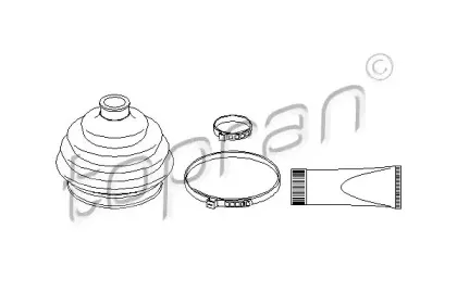 108 928 TOPRAN Комплект пылника, приводной вал