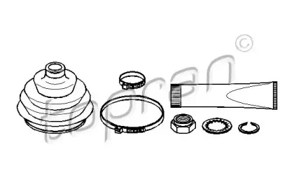 104 269 TOPRAN Комплект пылника, приводной вал