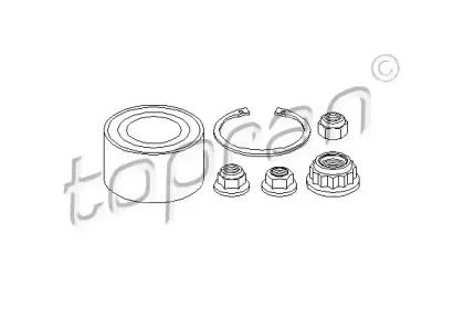 108 320 TOPRAN Комплект подшипника ступицы колеса