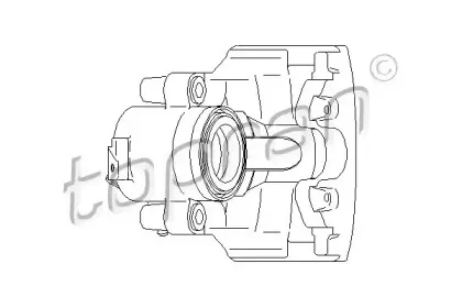 110 289 TOPRAN Тормозной суппорт