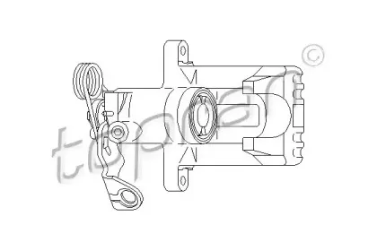 110 285 TOPRAN Тормозной суппорт