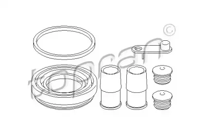 108 348 TOPRAN Ремкомплект, тормозной суппорт