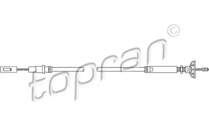 102 852 TOPRAN Трос, управление сцеплением